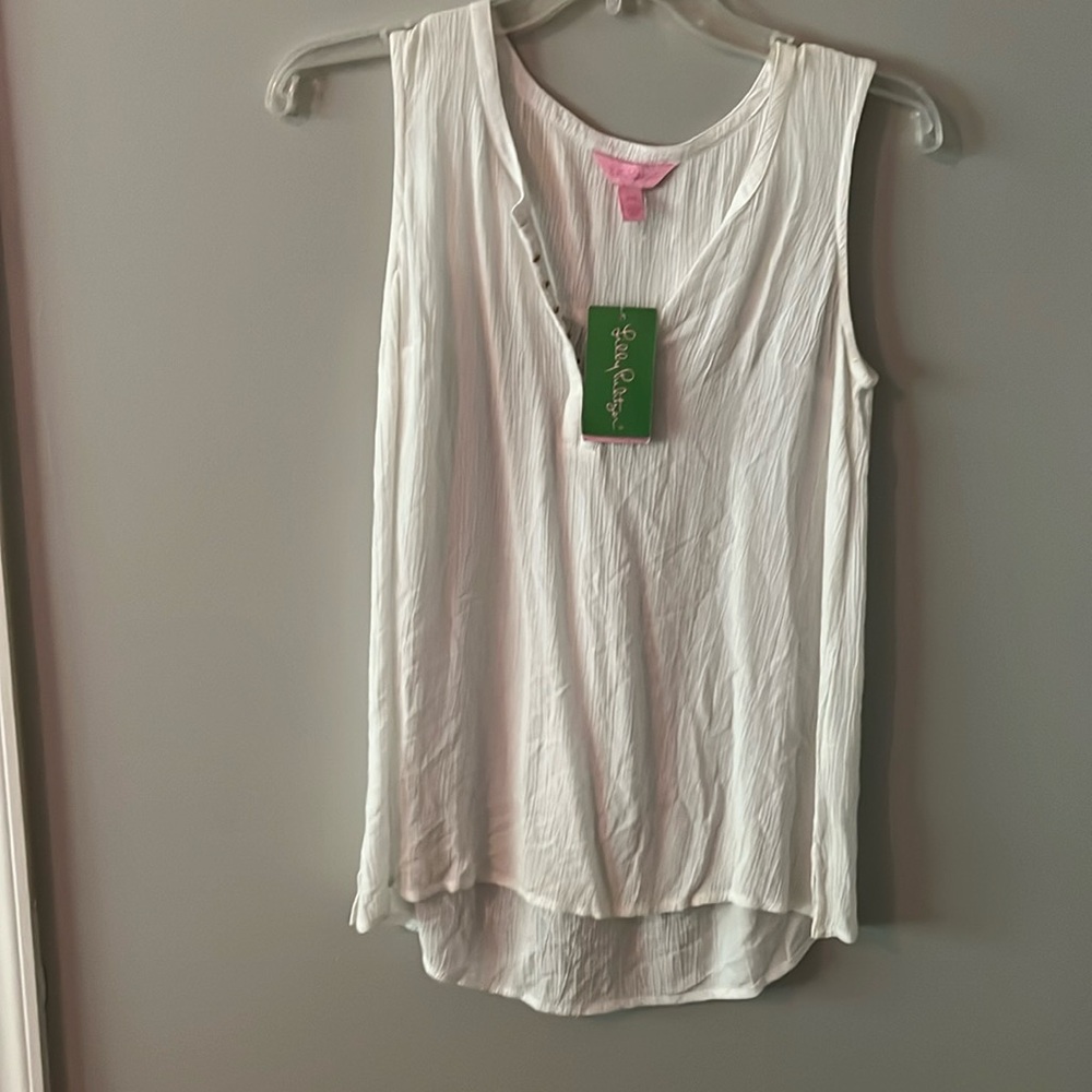 Lily Pulitzer white tank top blouse